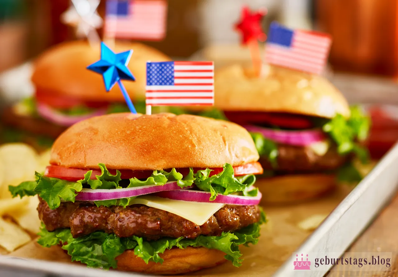 Themenparty USA mit Burgern