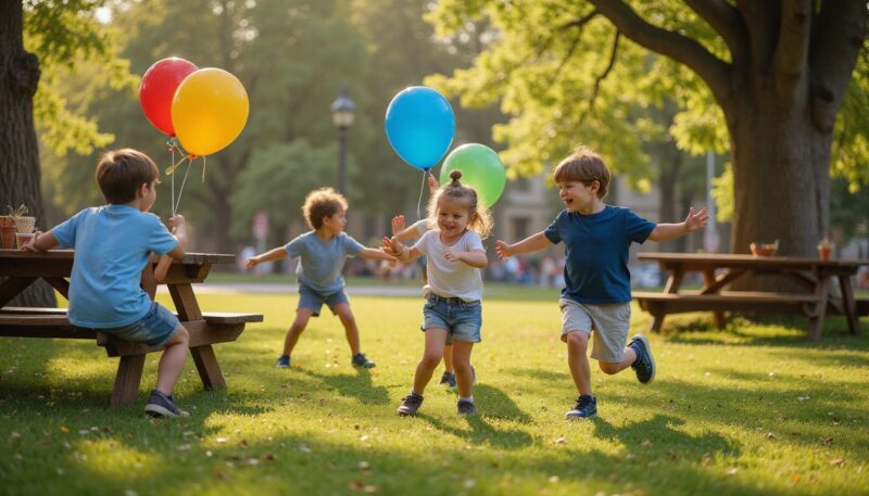 Spaßige Geburtstagsspiele für draußen
