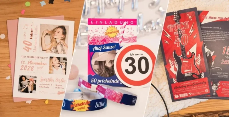 Geburtstagseinladungen